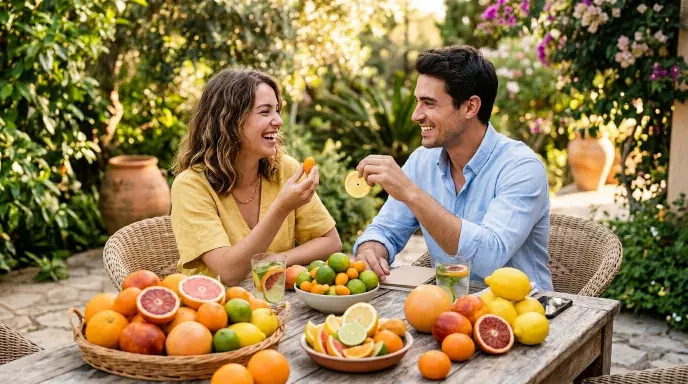 Citrus Fruit Pickup Lines for Bright Energy